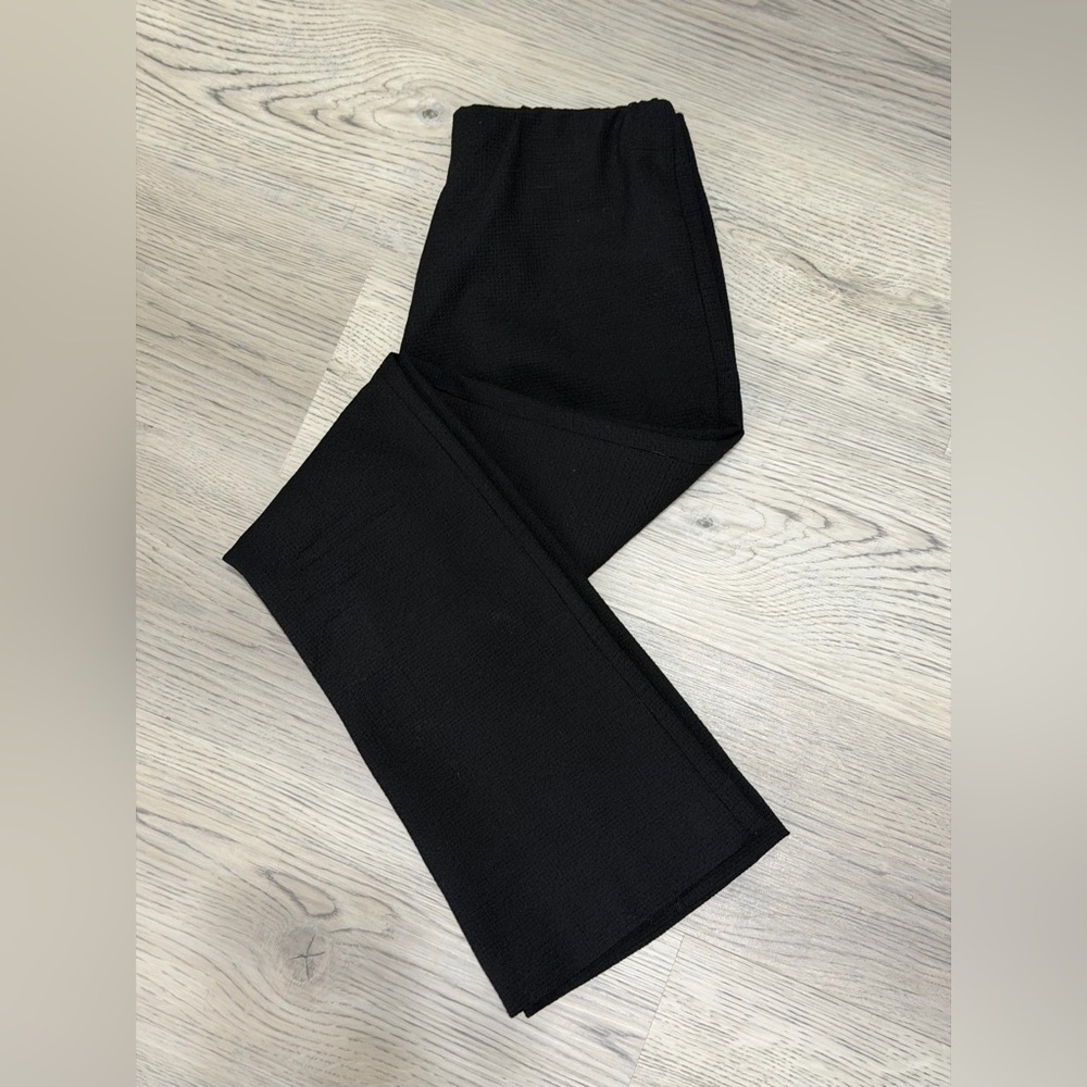 NEW ANN MASHBURN Black Wool & Cotton Blend Dress Pants Size XS NEW $495